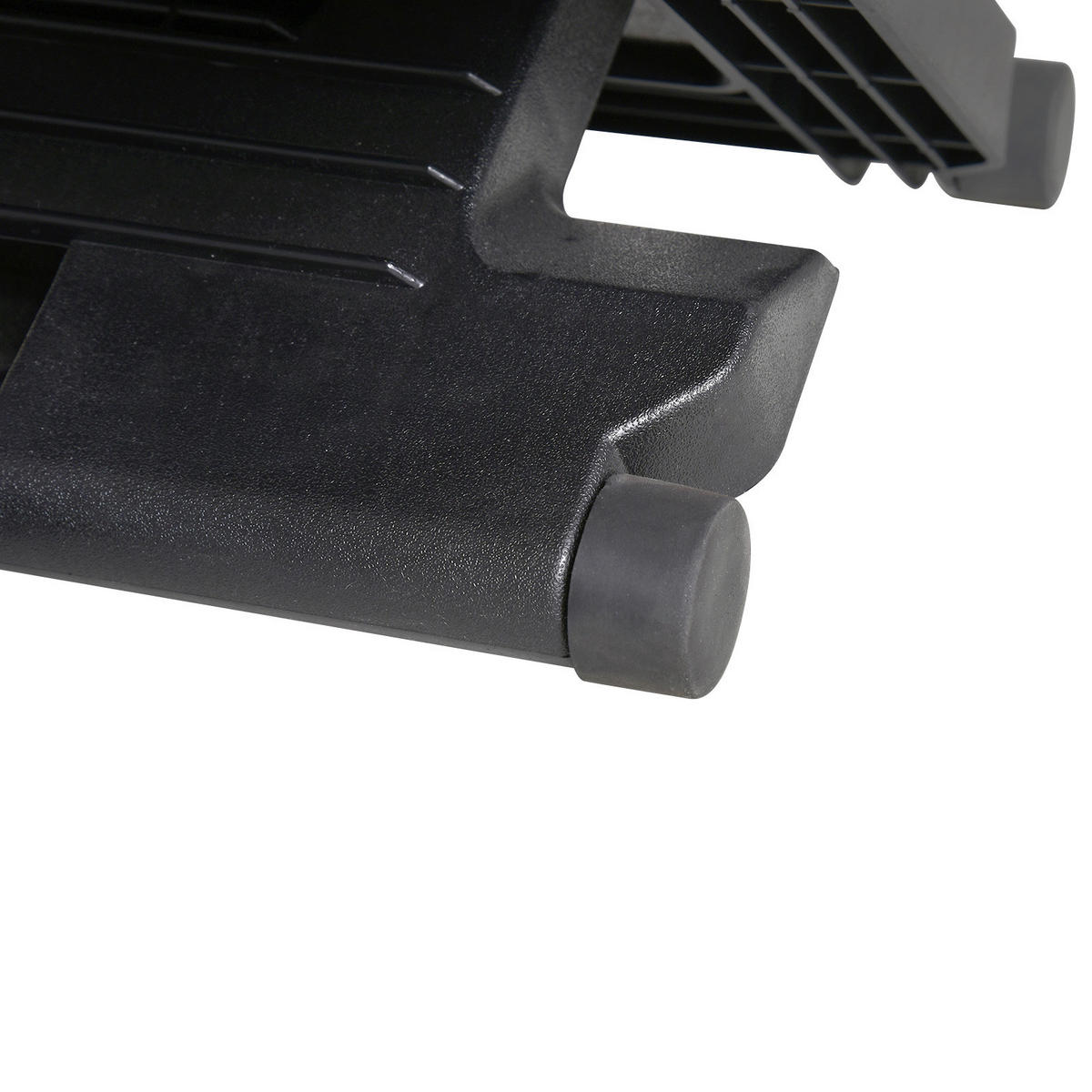 HOMCOM Fußstütze verstellbar schwarz Fußstütze verstellbar - schwarz (45,00/34,00/17,00cm) - HOMCOM