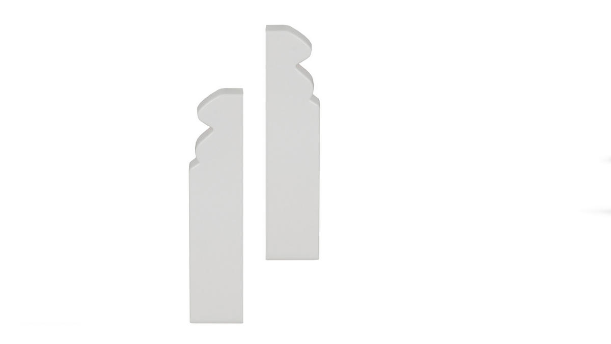 POCOline Endkappe weiß L/B/H: ca. 0,77x1,78x5,96 cm Endkappe für 58mm SL Hamburger weiß - weiß (0,77/1,78/5,96cm) - POCOline