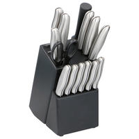 alpina Messerset schwarz Edelstahl 15 tlg. Messerset_in_Block_15tlg. - schwarz/silber (28,50/13,00/34,00cm) - alpina