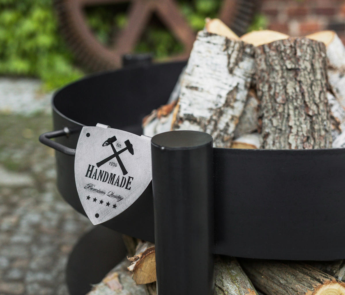 CookKing Feuerschale Montana 80 schwarz Stahl B/H/T: ca. 88x45x88 cm Montana 80 - schwarz (88,00/45,00/88,00cm) - CookKing