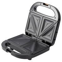 BERGNER Sandwichtoaster BG-53005-CP schwarz Kupfer Aluminium Kunststoff B/H/L: ca. 22x9x22 cm COPPER - schwarz/Kupfer (22,00/22,00/9,00cm) - BERGNER