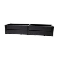 KHW Hochbeet Demeter L anthrazit Kunststoff B/H/T: ca. 158x31x44 cm Demeter L - anthrazit (158,00/31,00/44,00cm) - KHW