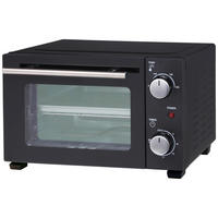 WKM Mini-Backofen PO-800.10W schwarz Metall B/H/T: ca. 37x30x23 cm ca. 10 l Mini-Backofen 10l PO-800.10W - schwarz (37,00/30,00/23,00cm) - WKM