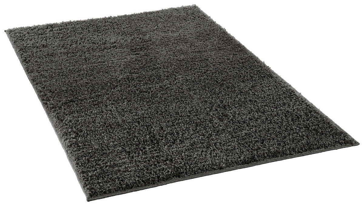 Hochflorteppich Smile anthrazit B/L: ca. 80x150 cm Smile - anthrazit (80,00/150,00cm)