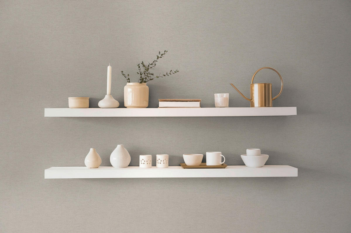 A.S.Creation Vliestapete grau B/H/D: ca. 53x1005x8,7 cm Vliestapete - grau (8,70/1005,00cm) - A.S.Creation