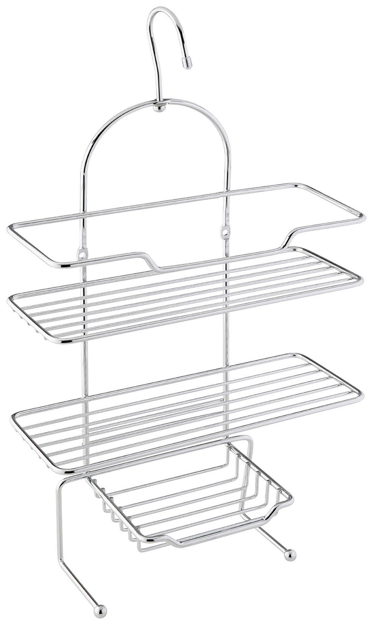 Hängeregal Chrom Chrom B/H/L: ca. 25x10,5x49 cm Escala - Chrom (49,00/25,00/10,50cm) - Axentia