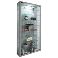 Vitrine Vitrosa Maxi silber Holzwerkstoff Glas B/H/T: ca. 59x113x18 cm Vitrosa Maxi - silber (59,00/113,00/18,00cm) - VCM Möbel