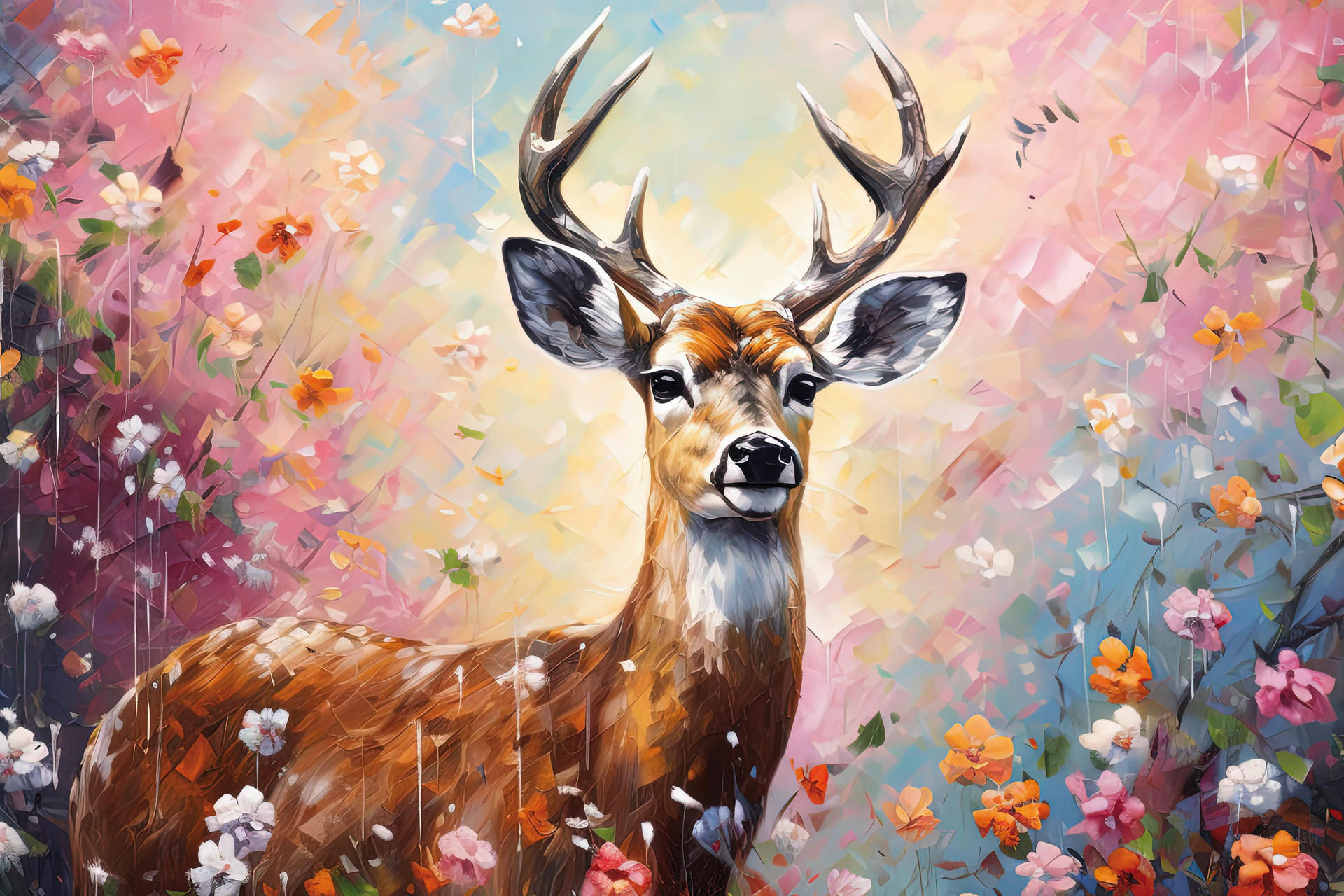 Keilrahmenbild Tiere B/H: ca. 90x60 cm Keilrahmenbild 60x90cm - (90,00/60,00cm)