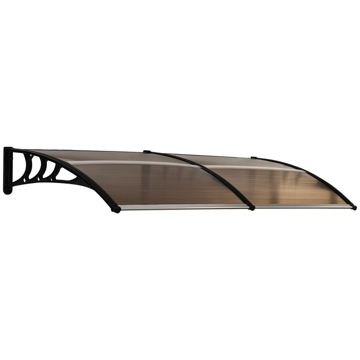 Outsunny Vordach braun B/H/L: ca. 195x75x23 cm Vordach - braun (23,00/195,00/75,00cm) - Outsunny
