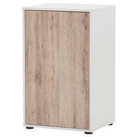 Midischrank Serie 400 perlweiß Optik Wildeiche Nachbildung B/H/T: ca. 50,9x83,6x41 cm Serie 400 - (50,90/83,60/41,00cm) - Möbelpartner