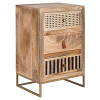 Nachtkonsole braun B/H/T: ca. 40x60x30 cm Nachtkonsole - braun (40,00/60,00/30,00cm) - Wohnling