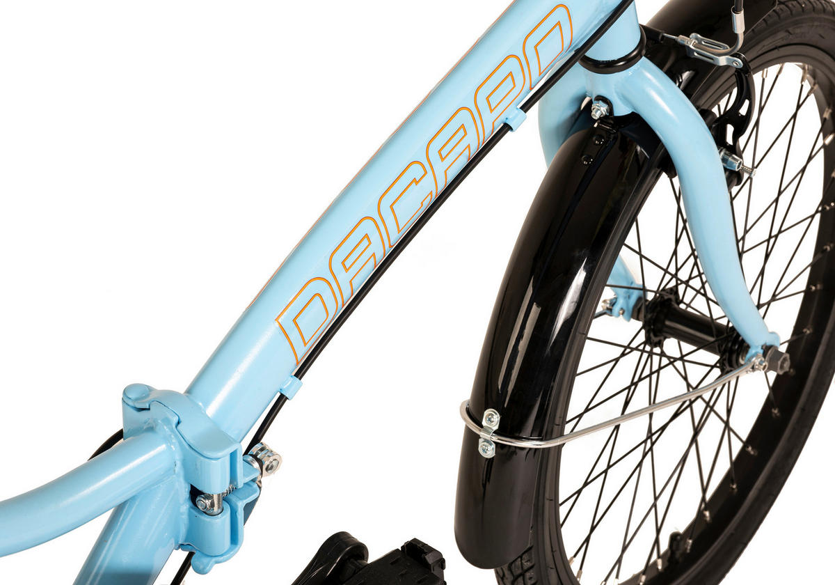 DaCapo Faltrad Foldtech Foldtech 20 Zoll Rahmenhöhe 32 cm 6 Gänge blau blau ca. 20 Zoll Foldtech - blau (118,00/23,00/55,00cm) - DaCapo