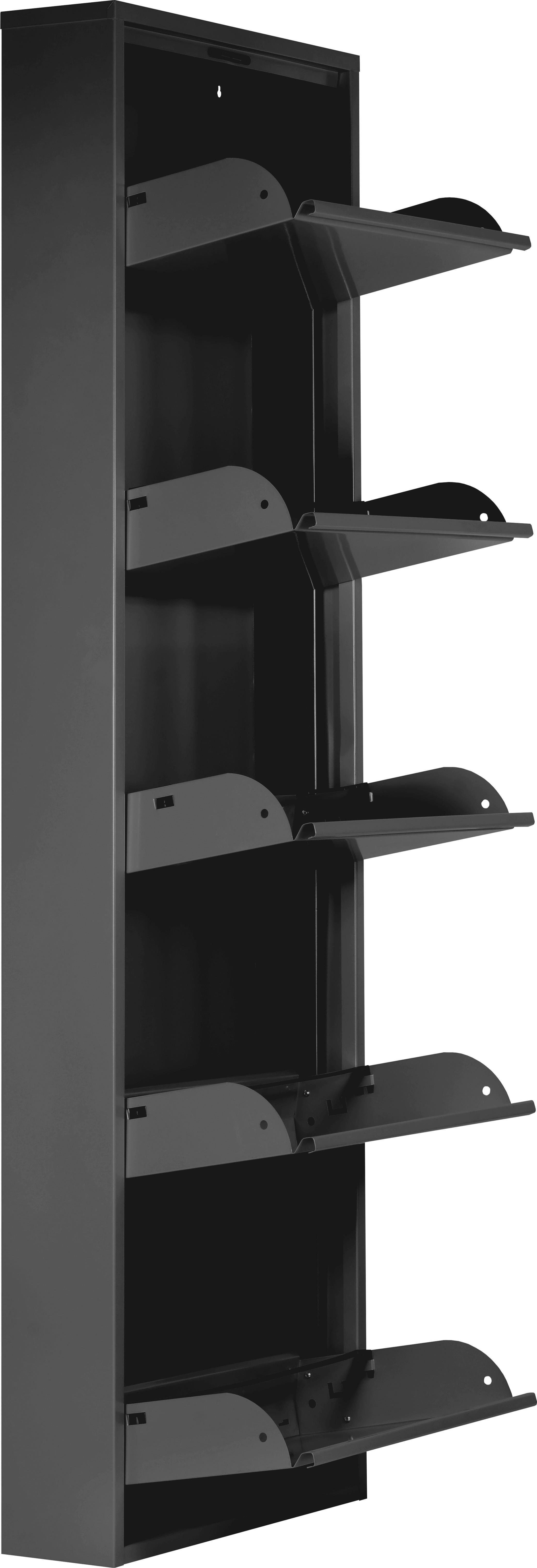 Schuhkipper Blacky schwarz matt B/H/T: ca. 50x170x13 cm Blacky - schwarz (50,00/170,00/13,00cm)