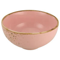 CreaTable Schalen-Set NATURE COLLECTION rosa Steinzeug D: ca. 11,5 cm NATURE COLLECTION - rosa (11,50cm) - CreaTable