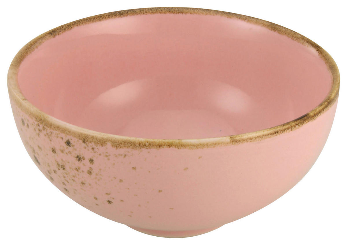 CreaTable Schalen-Set NATURE COLLECTION rosa Steinzeug D: ca. 11,5 cm NATURE COLLECTION - rosa (11,50cm) - CreaTable