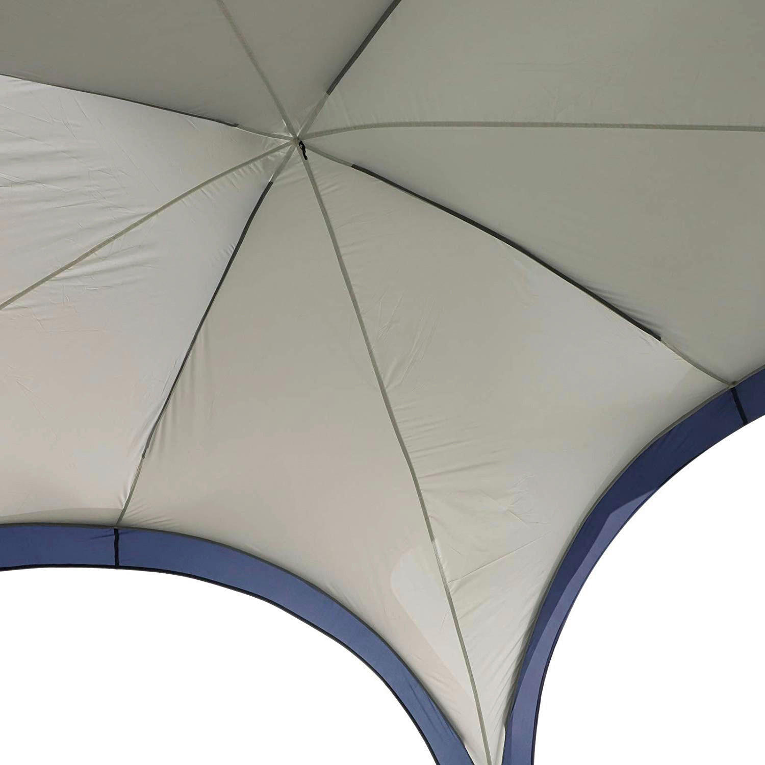 Outsunny Gartenpavillon Gartenpavillon - blau/grau (350,00/350,00/230,00cm) - Outsunny