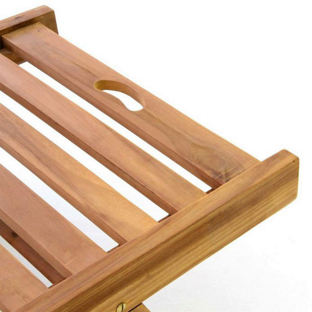 VCM Gartenliege braun Teakholz B/H/L: ca... VCM Gartenliege braun Teakholz B/H/L: ca...