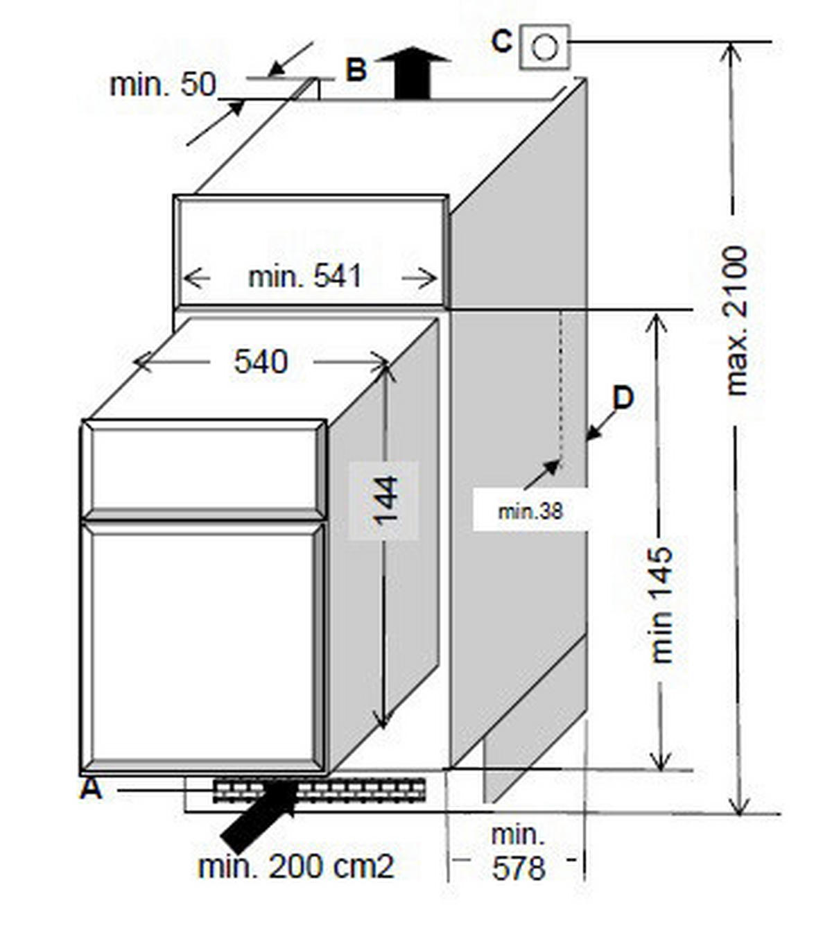 Respekta Küchenblock Premium grau hochglänzend B/H/T: ca. 345x220,5x60 cm Premium - Eiche/grau (345,00/220,50/60,00cm) - Respekta