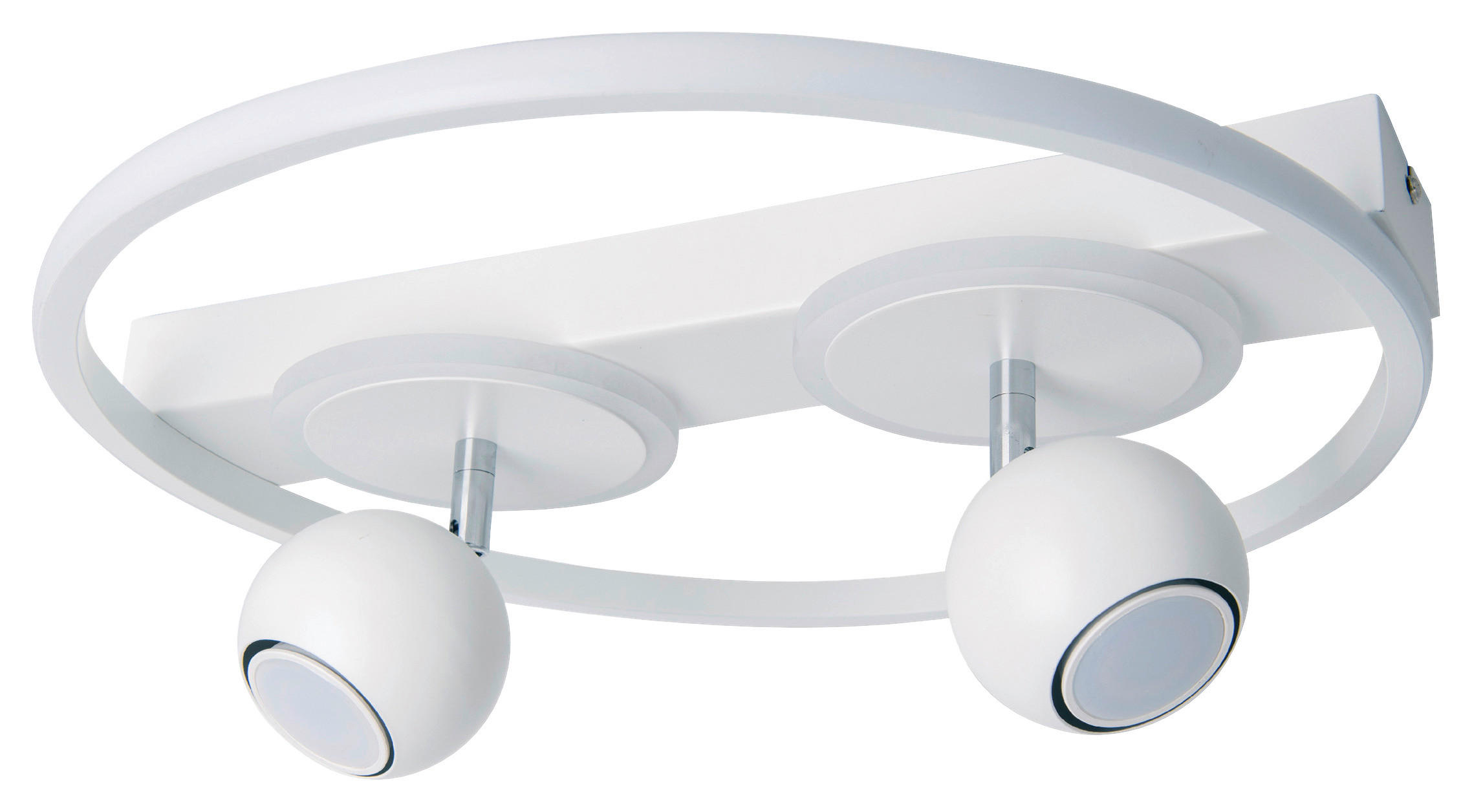 Näve Leuchten Deckenleuchte 1382823 weiß Metall Kunststoff B/H/T: ca. 40x15,5x40 cm GU10 2 Brennstellen Ronda - weiß (40,00/15,50/40,00cm) - Näve Leuchten