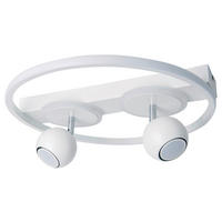 Näve Leuchten Deckenleuchte 1382823 weiß Metall Kunststoff B/H/T: ca. 40x15,5x40 cm GU10 2 Brennstellen Ronda - weiß (40,00/15,50/40,00cm) - Näve Leuchten