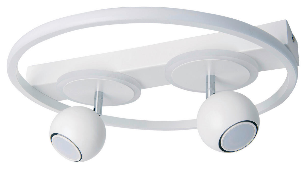 Näve Leuchten Deckenleuchte 1382823 weiß Metall Kunststoff B/H/T: ca. 40x15,5x40 cm GU10 2 Brennstellen Ronda - weiß (40,00/15,50/40,00cm) - Näve Leuchten