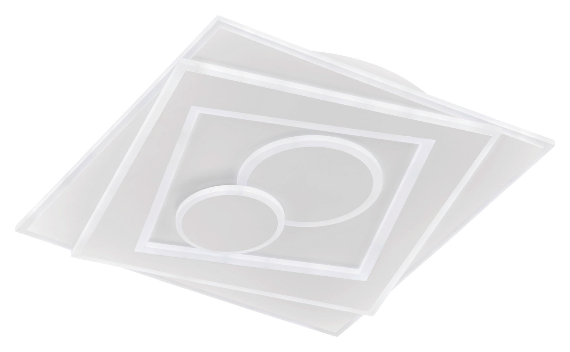 Fischer & Honsel LED-Deckenleuchte 20136 weiß Acryl Metall B/H/T: ca. 50x6,4x50 cm 1 Brennstellen Ratio - weiß (50,00/6,40/50,00cm) - Fischer & Honsel