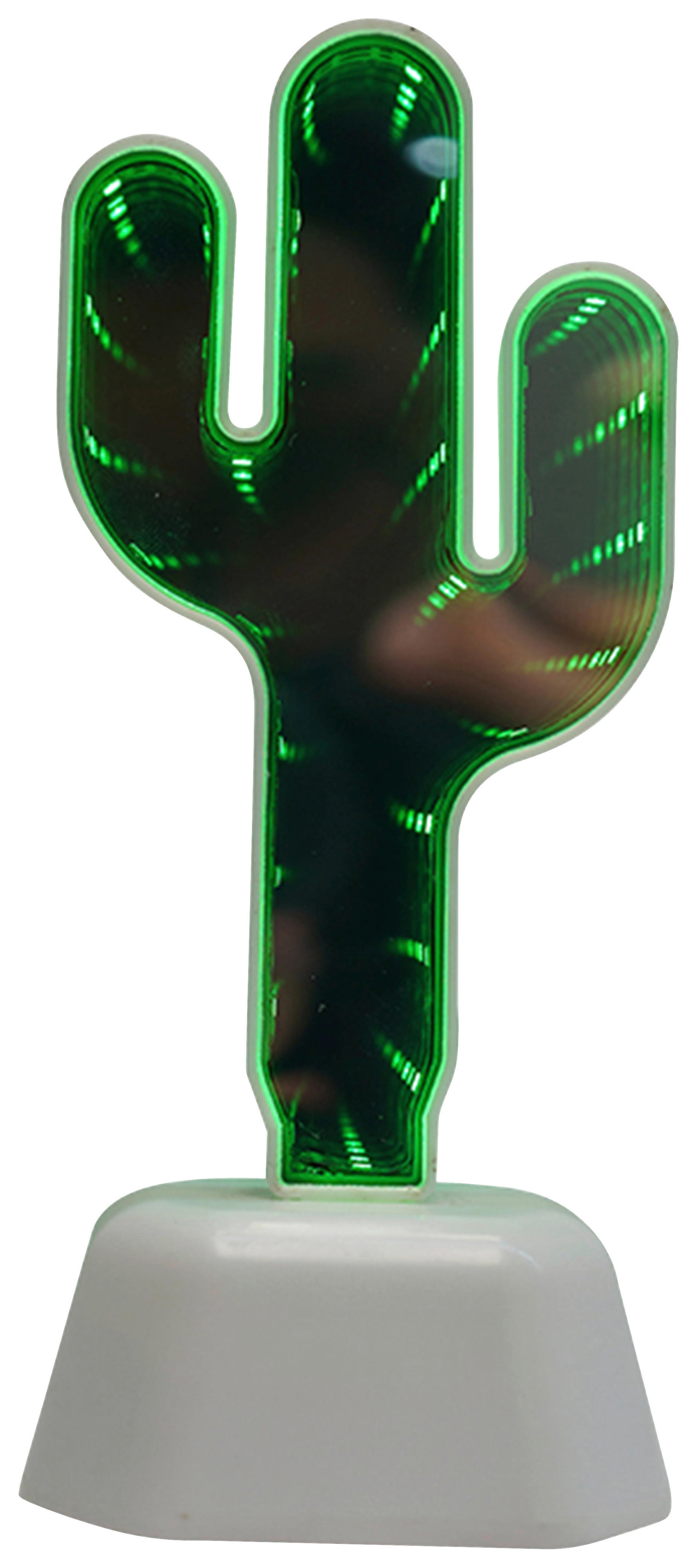 POCOline LED-Infinityleuchte B/H/L: ca. 7,2x19x7,7 cm LED-Infinityleuchte_Kaktus - (7,70/7,20/19,00cm) - POCOline
