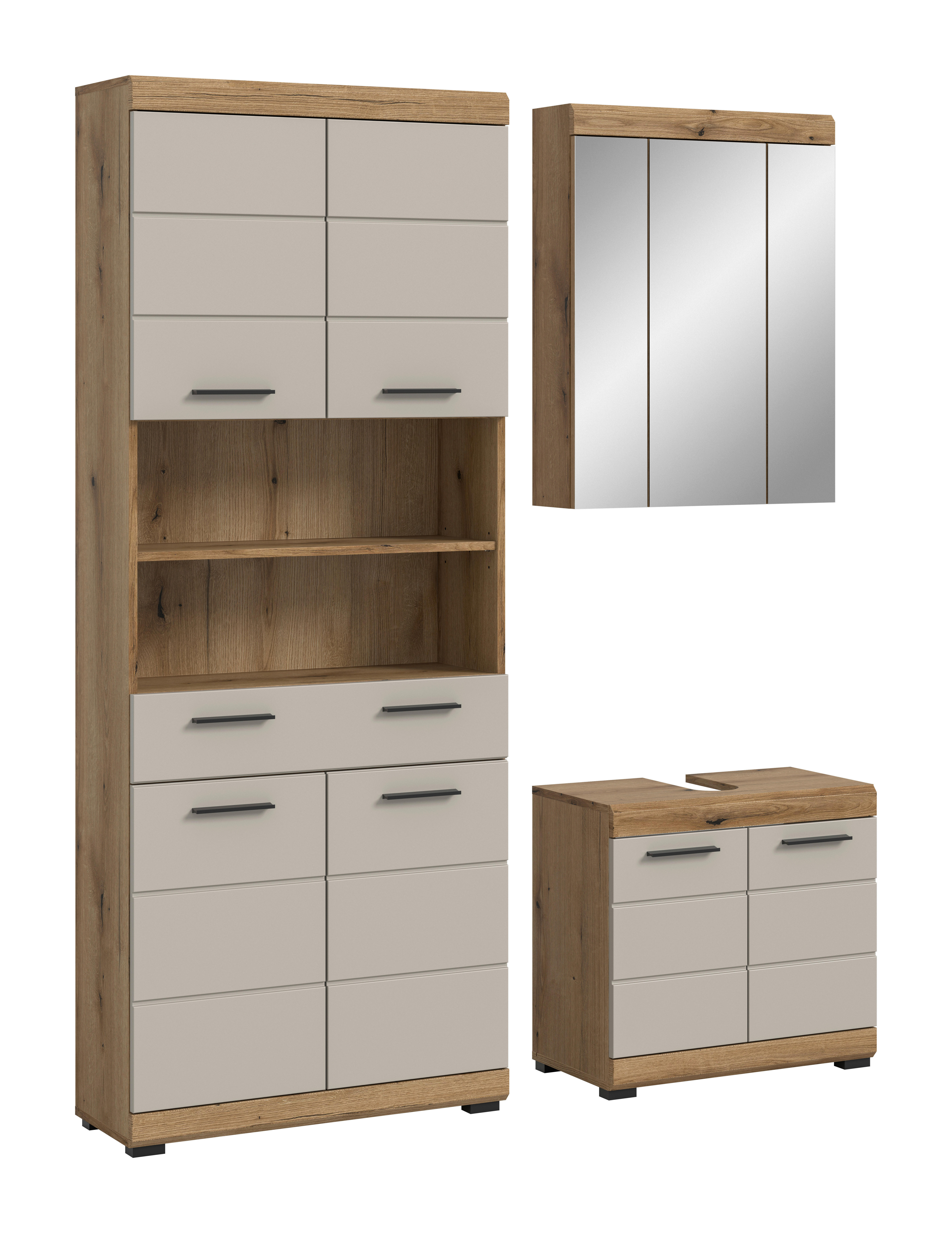 Badezimmer-Set Scout Evoke Oak Nachbildung Kaschmirgrau Nachbildung B/H/T: ca. 149x191x34 cm Scout - Kaschmirgrau (149,00/191,00/34,00cm) - xonox.home