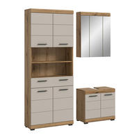 Badezimmer-Set Scout Evoke Oak Nachbildung Kaschmirgrau Nachbildung B/H/T: ca. 149x191x34 cm Scout - Kaschmirgrau (149,00/191,00/34,00cm) - xonox.home