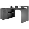 Schreibtisch Gamer anthrazit matt B/H/T: ca. 160x92x115 cm Gamer - schwarz/anthrazit (160,00/92,00/115,00cm)