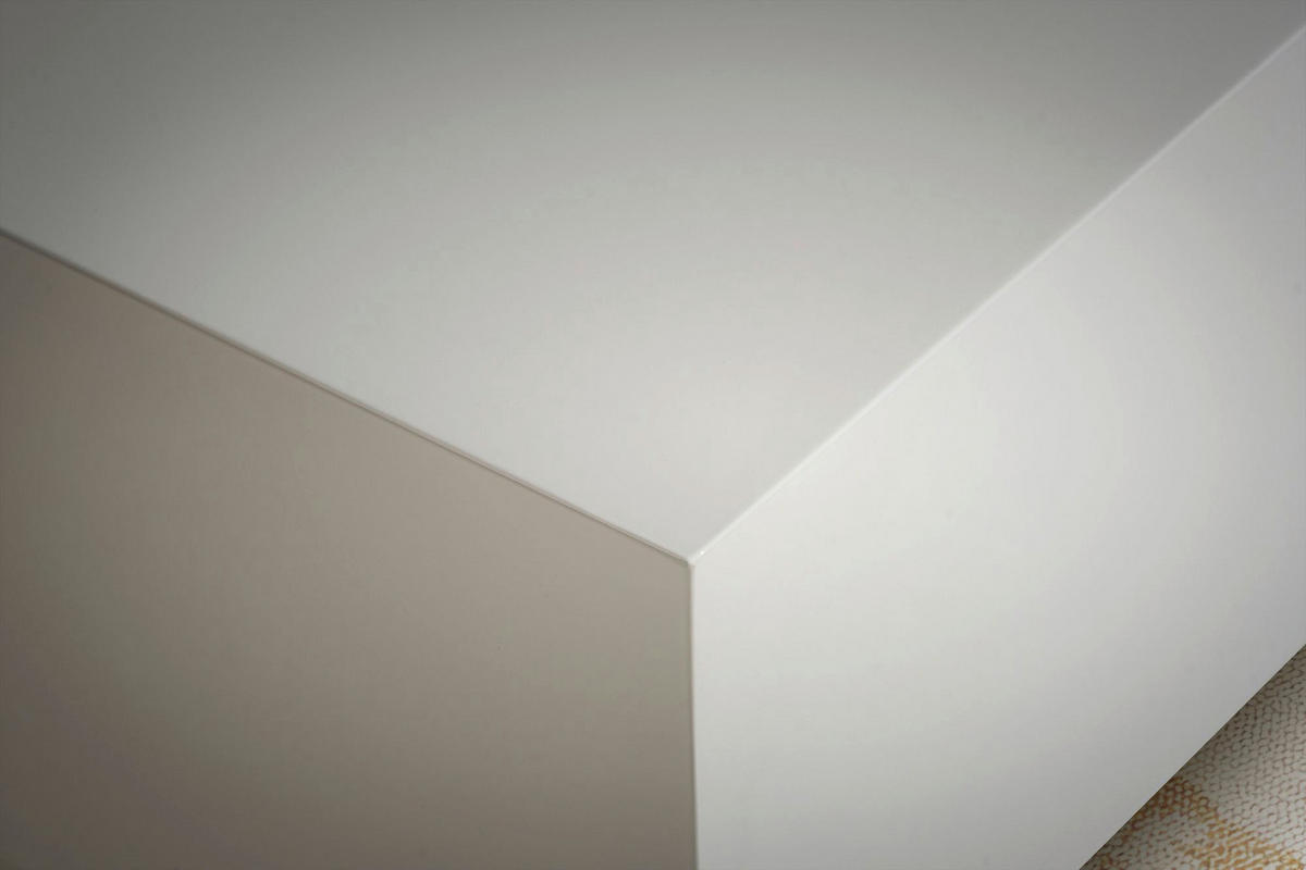 Couchtisch weiß Marmor Optik B/H/T: ca. 60x35x60 cm Couchtisch - weiß (60,00/35,00/60,00cm) - Wohnling