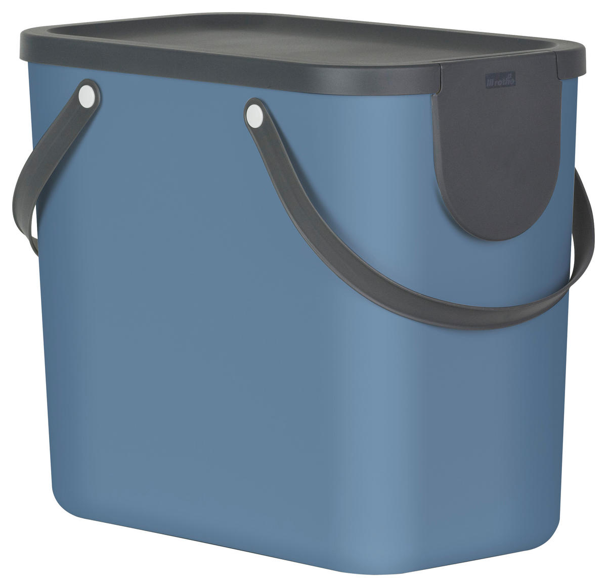 Rotho Abfalleimer ALBULA blau B/H/L: ca. 23,5x34x40 cm ALBULA - blau (40,00/23,50/34,00cm) - Rotho