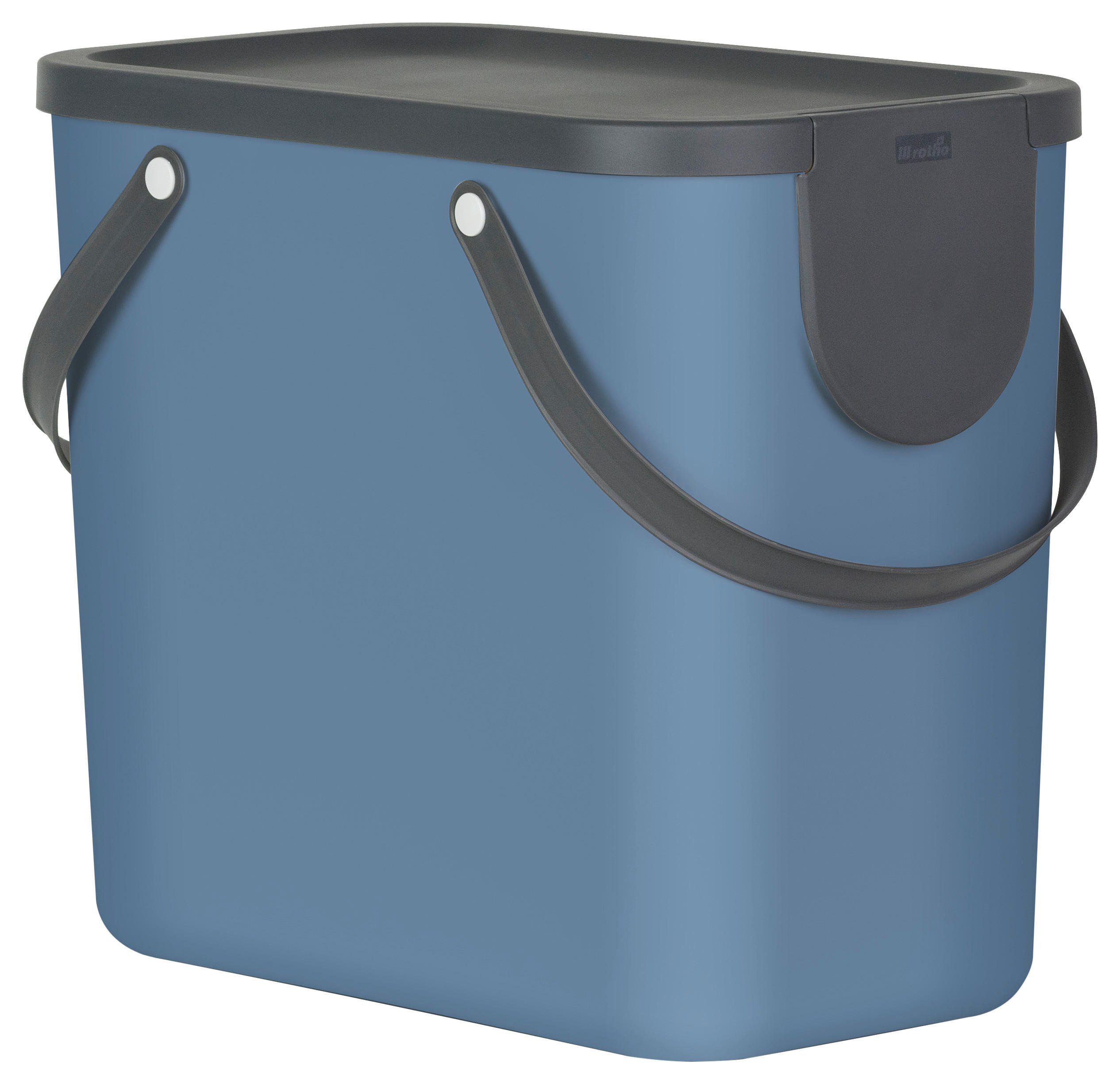 Rotho Abfalleimer ALBULA blau B/H/L: ca. 23,5x34x40 cm