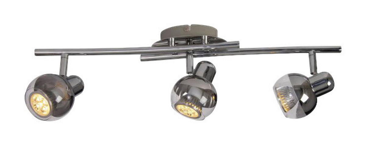 Näve Leuchten LED-Wand- Deckenleuchten NV1117642 Chrom Glas B/H/T: ca. 55x8x14 cm 3 Brennstellen Boccia - Chrom (55,00/8,00/14,00cm) - Näve Leuchten