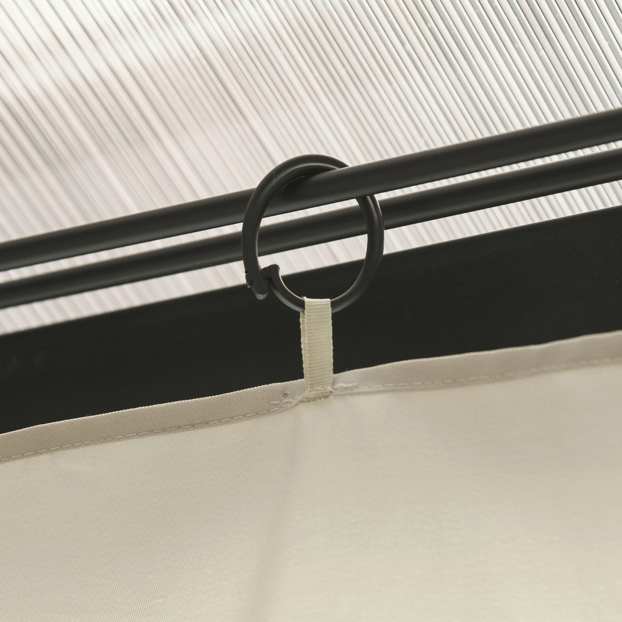 Outsunny Seitenwände mit Klettverschluss Seitenwände_mit_Klettverschluss - beige (352,00cm) - Outsunny