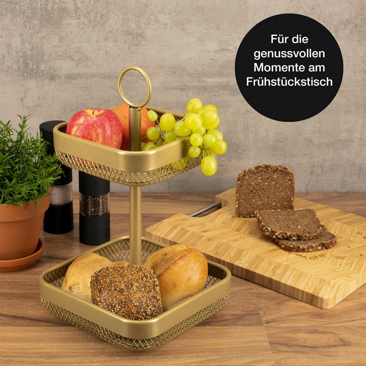 Moritz & Moritz Etagere gold Metall H: ca. 35,5 cm Etagere_2-stufig - gold (35,50cm) - Moritz & Moritz