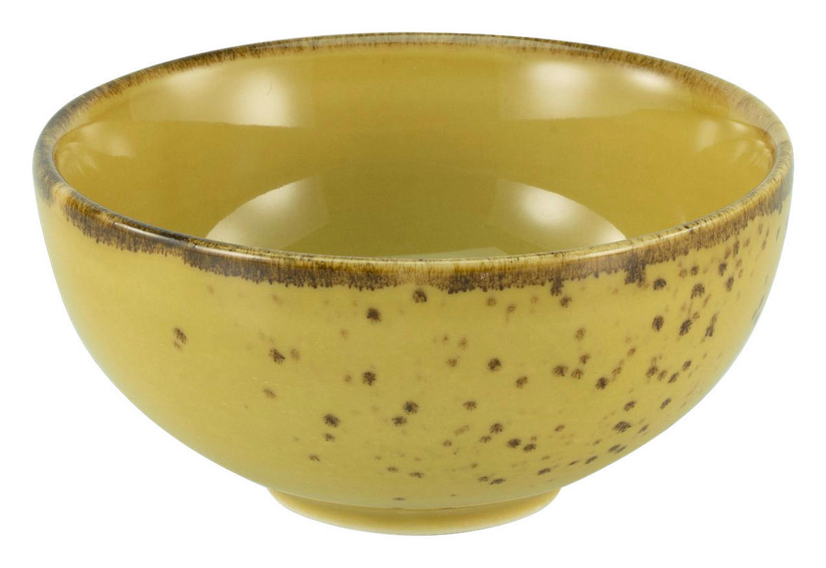 CreaTable Schalen-Set NATURE COLLECTION curry Steinzeug D: ca. 8 cm NATURE COLLECTION - curry (8,00cm) - CreaTable
