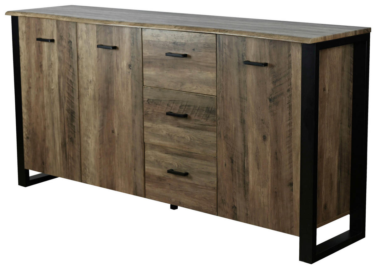 Sideboard Ute Akazie Nachbildung B/H/T: ca. 180x90x45 cm Ute - (180,00/90,00/45,00cm)