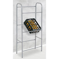 HI Kastenständer silber Stahl B/H/T: ca. 50x114x34 cm Kastenständer - silber (50,00/114,00/34,00cm) - HI
