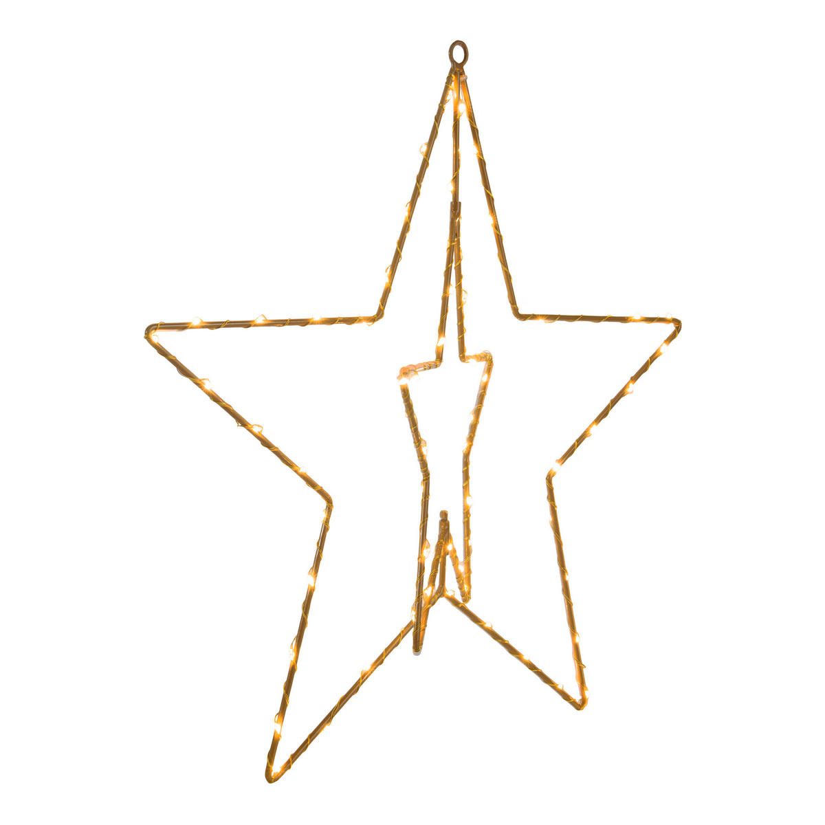 Näve Leuchten LED-Dekoartikel LED Weihnachtsartikel STERN - gold (40,00/40,00/40,00cm) - Näve Leuchten