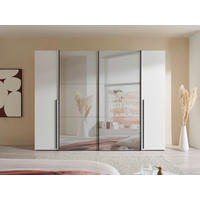 Schwebetürenschrank Maturs weiß B/H/T: ca. 267x205x57 cm Maturs - weiß/Graphit (267,00/205,00/57,00cm)