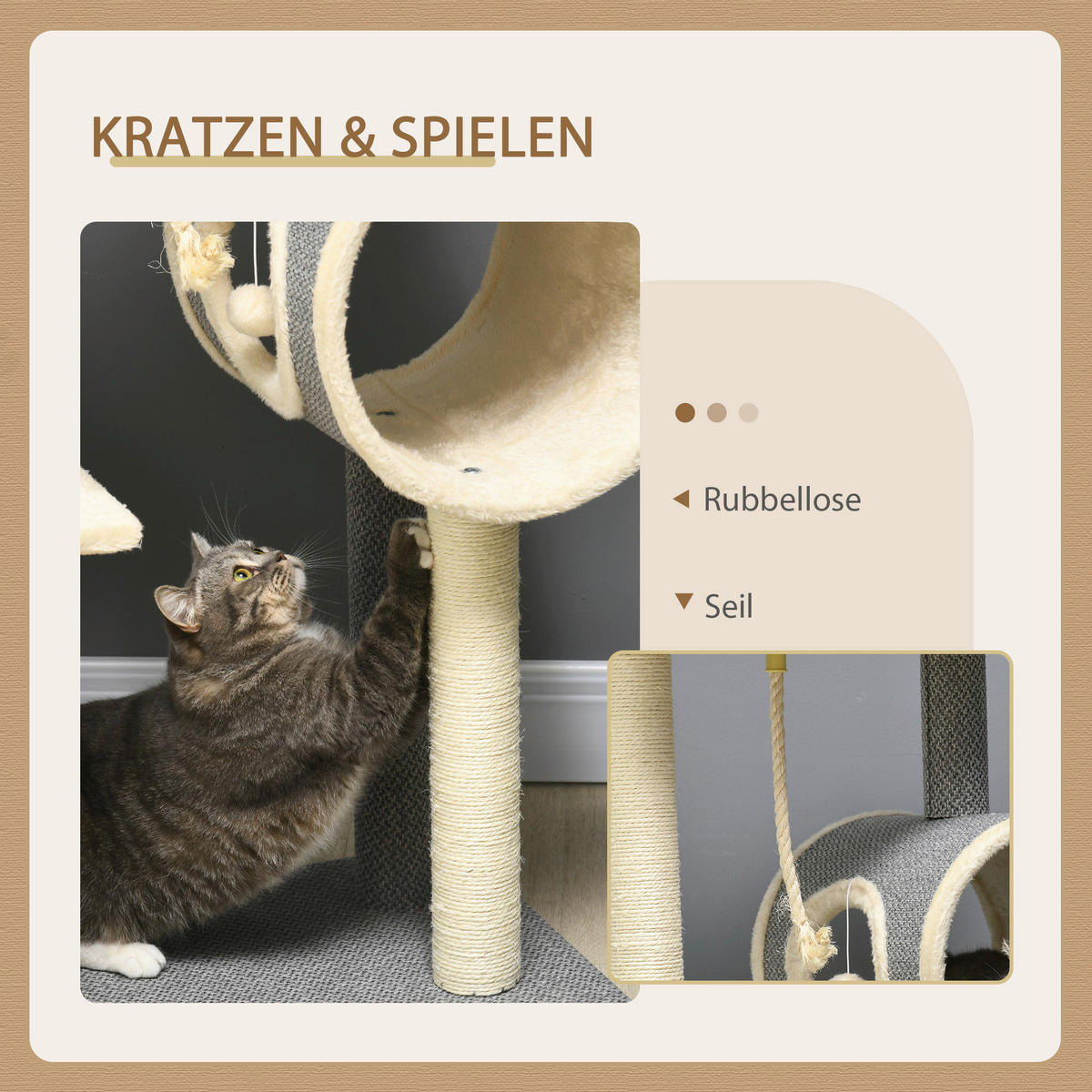 PawHut Kratzbaum Kratzbaum - PawHut