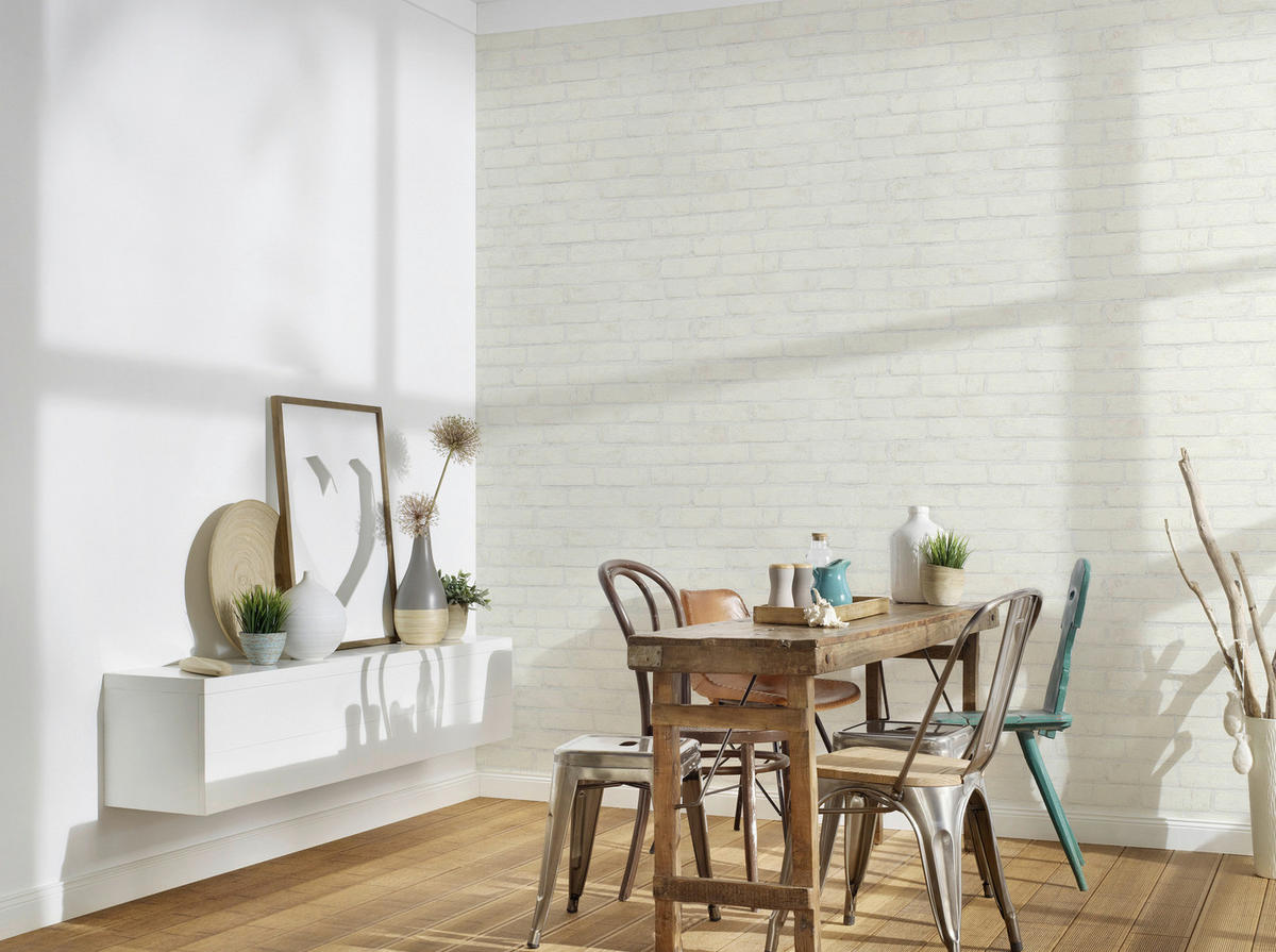 A.S.Creation Vliestapete Best of Wood`n Stone 2nd Edition Steine weiß B/L: ca. 53x1005 cm Best of Wood`n Stone 2nd Edition - weiß (53,00/1005,00cm) - A.S.Creation