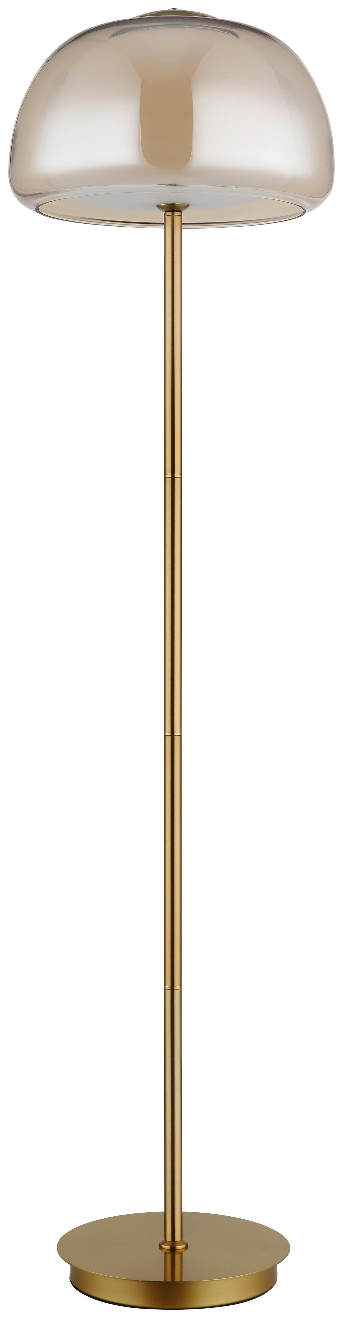 GLOBO Stehleuchte gold Metall Glas B/H/L: ca. 44x37x44 cm Stehleuchte-Avila - gold (44,00/44,00/37,00cm) - GLOBO