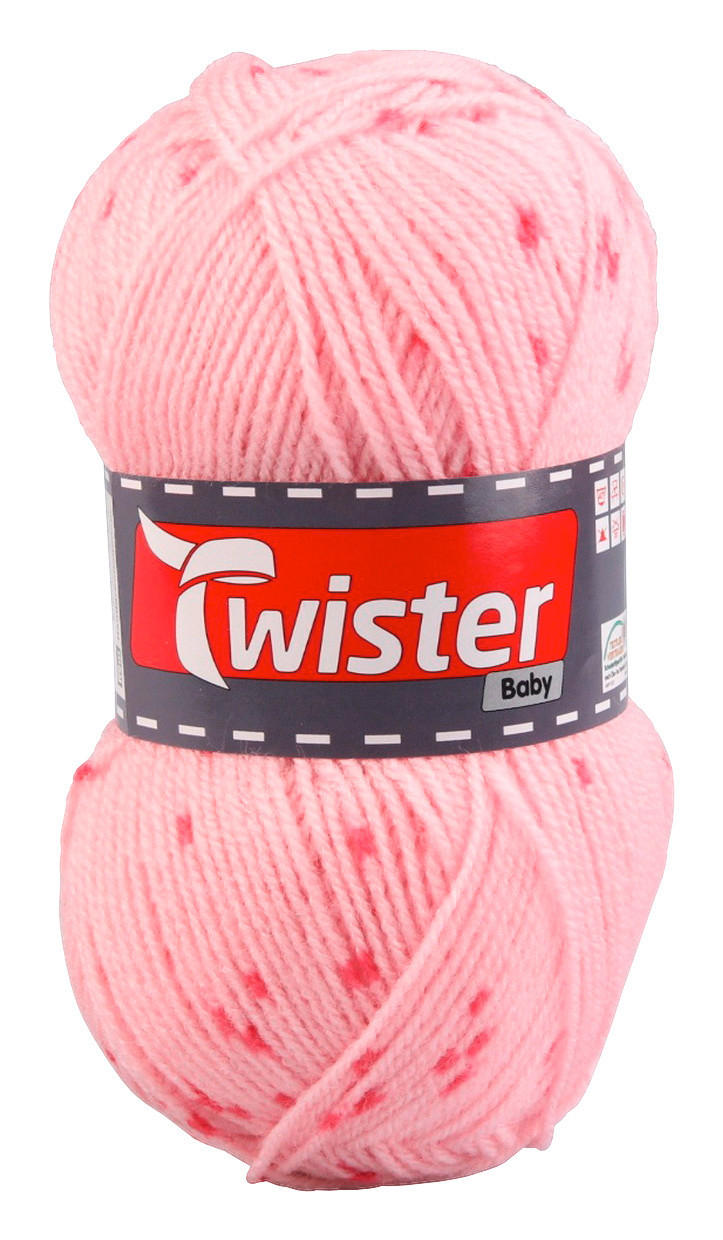 Handstrickgarn rosé L: ca. 21000 cm Handstrickgarn_Twister_Baby - rosé/Multi (21000,00cm)