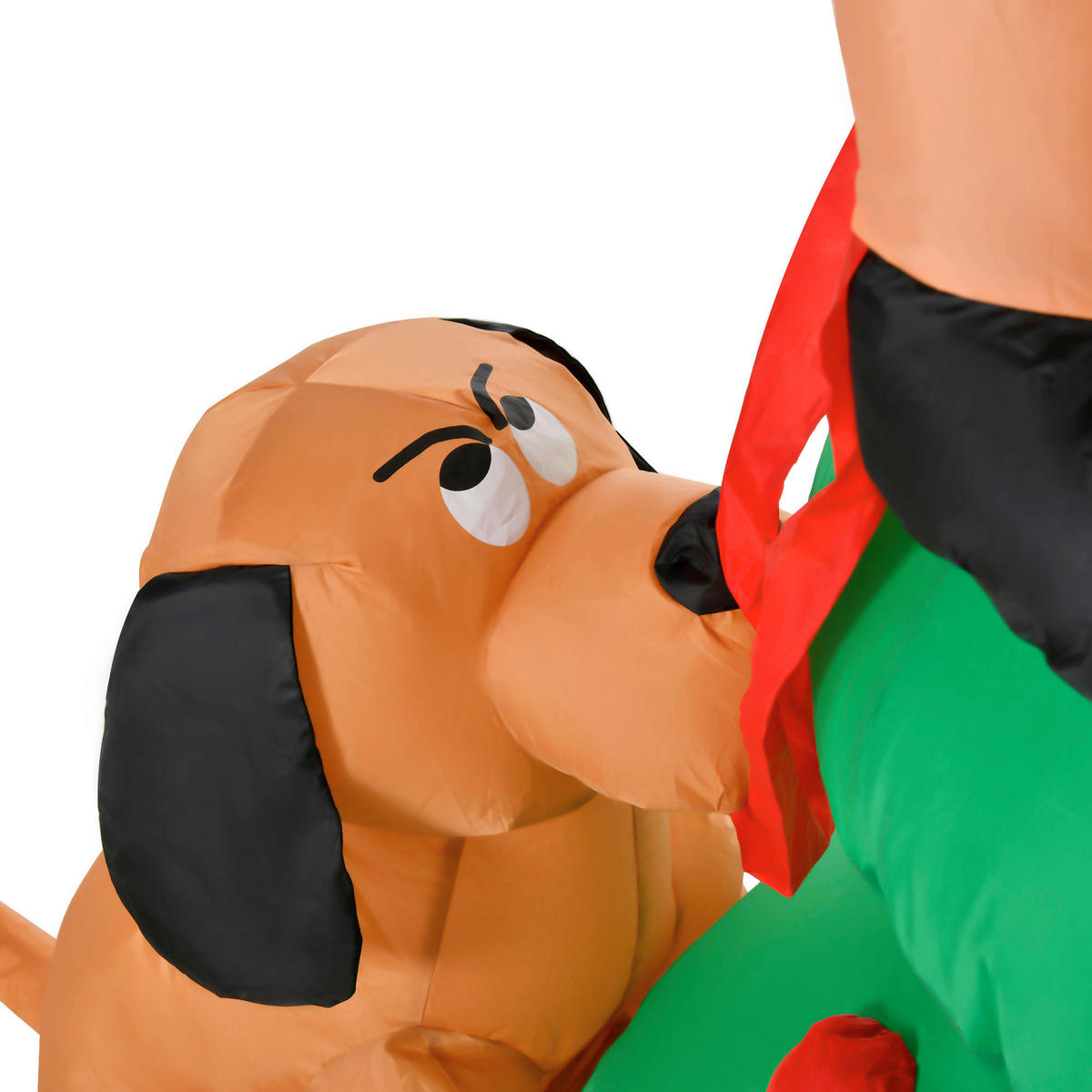 HOMCOM Aufblasartikel Aufblasbare_Weihnachtsdekoration - grün (180,00/85,00/123,00cm) - HOMCOM