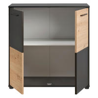 Kommode Zero Eiche Artisan Oak Nachbildung anthrazit B/H/T: ca. 72x72x34 cm Zero - Eiche/anthrazit (72,00/72,00/34,00cm)
