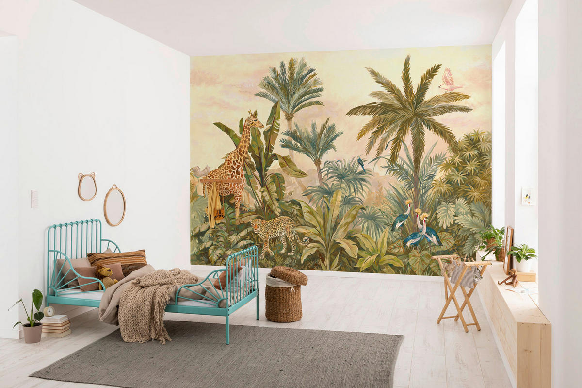 Komar Fototapete Tropical Vintage Garden B/L: ca. 400x280 cm Tropical Vintage Garden - (400,00/280,00cm) - Komar