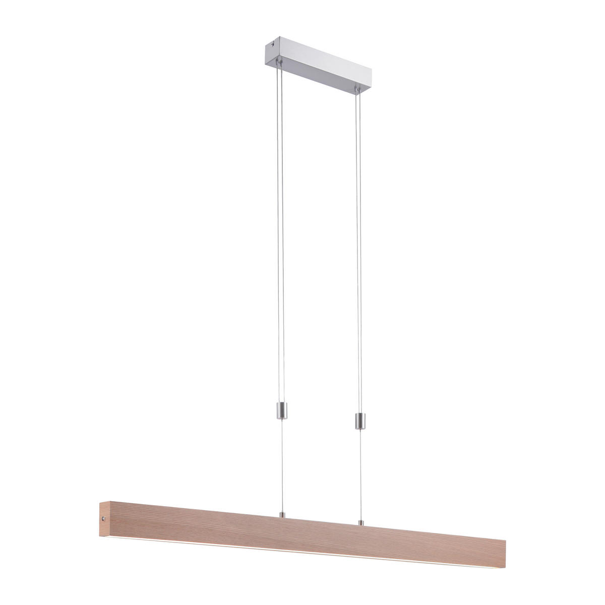 Just Light LED-Pendelleuchte AMANDA 11420-78 natur Aluminium B/H/T: ca. 110x160x5 cm 1.0 Brennstellen AMANDA - natur (110,00/160,00/5,00cm) - Just Light