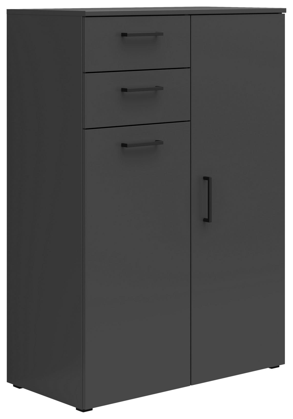 Kommode Multi-Stauraum Typ 32 anthrazit B/H/T: ca. 80x115x40 cm Multi-Stauraum Typ 32 - anthrazit (80,00/115,00/40,00cm)